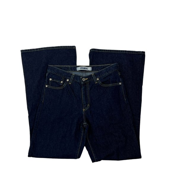 NWOT Mavi Style 192 Flared Denim Jeans Dark Wash Classic 100% Cotton Size 29/30 - Picture 6 of 14